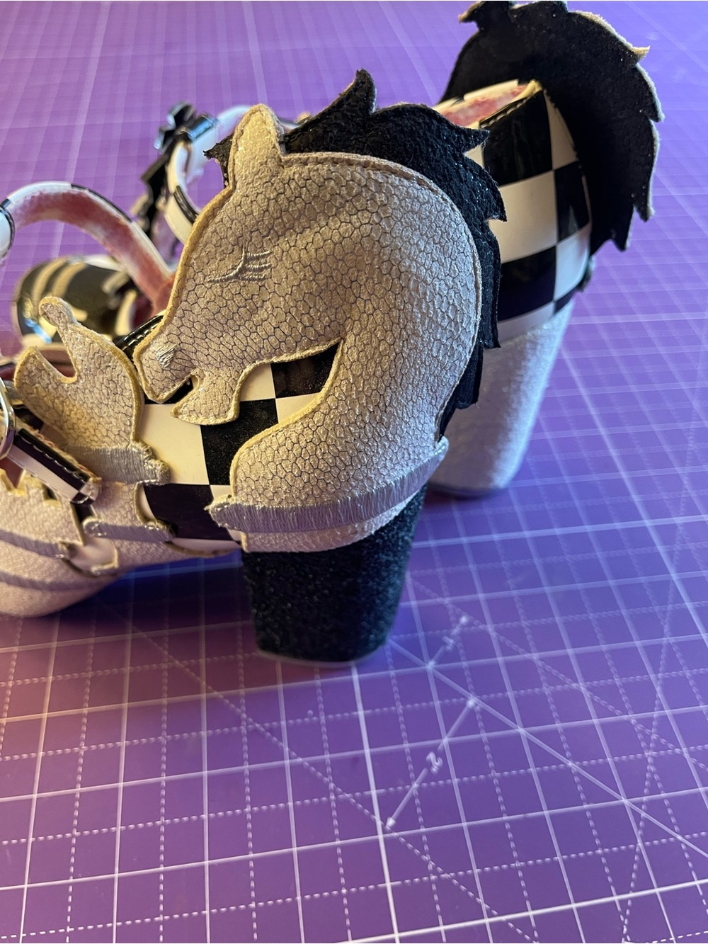 NWOB Irregular Choice Chess Heels Size 39 - Picture 2 of 5